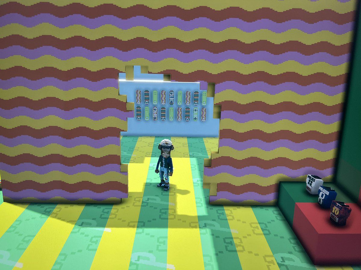 FreekyCrypto's tweet photo. Loved to play on the #guccivaultland with my #BAYC 🔥
Finally got a use for the motorcycle helmet 😅

@gucci @TheSandboxGame #guccivault https://t.co/Ya70IrfqBd