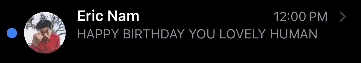 Ok but did robot Eric Nam wish u a happy bday 