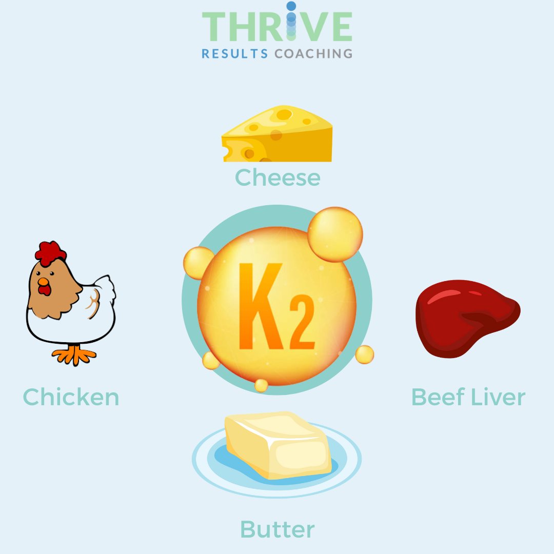 ThriveRC's tweet image. Vitamin K plays a role in blood clotting, calcium metabolism, and heart health.  Rich animal sources include high fat dairy products from grass-fed cows and egg yolks, as well as liver and other organ meats.