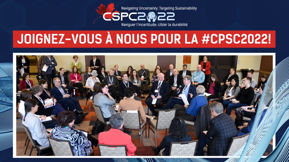 ✨ La #CPSC2022 est de retour en présentiel cette année! ✨ Nous avons hâte de vous retrouver à Ottawa dans le cadre de la plus grande conférence de #PolitiqueScientifique et #Innovation au Canada! 👥 #scican Inscrivez-vous maintenant : ow.ly/oIE450L0KGm