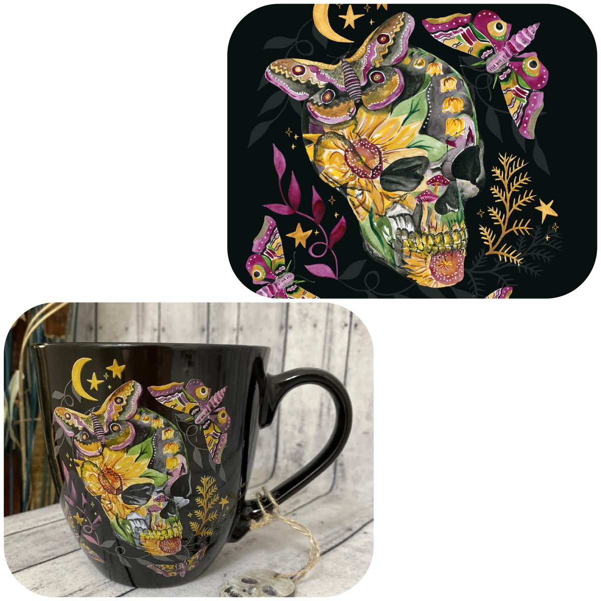 Just spotted one of my skulls in TKmaxx! Anyone for a cuppa ? 
#skulls #nftartist #Halloween