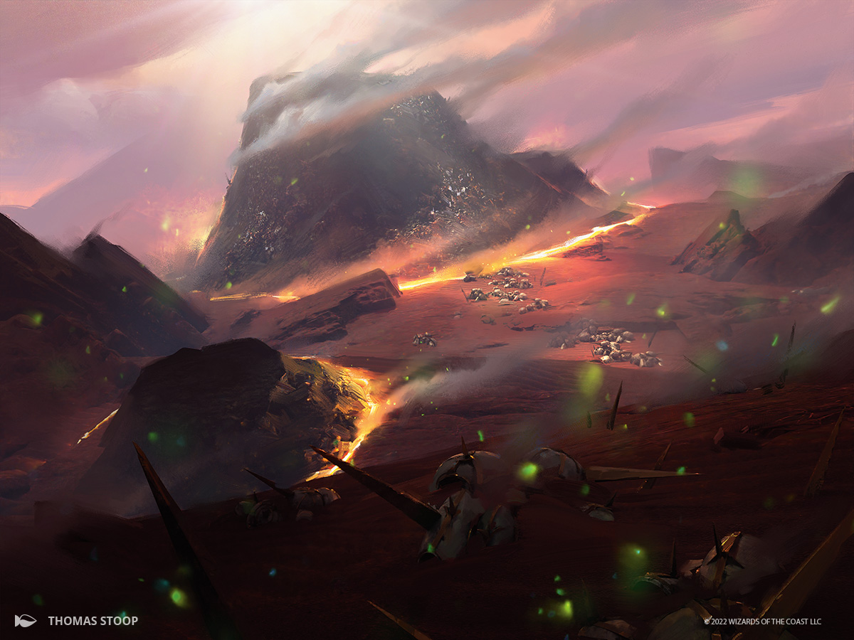 Magic The Gathering on Twitter "Miguel tells the tales behind the art of the Pain lands and