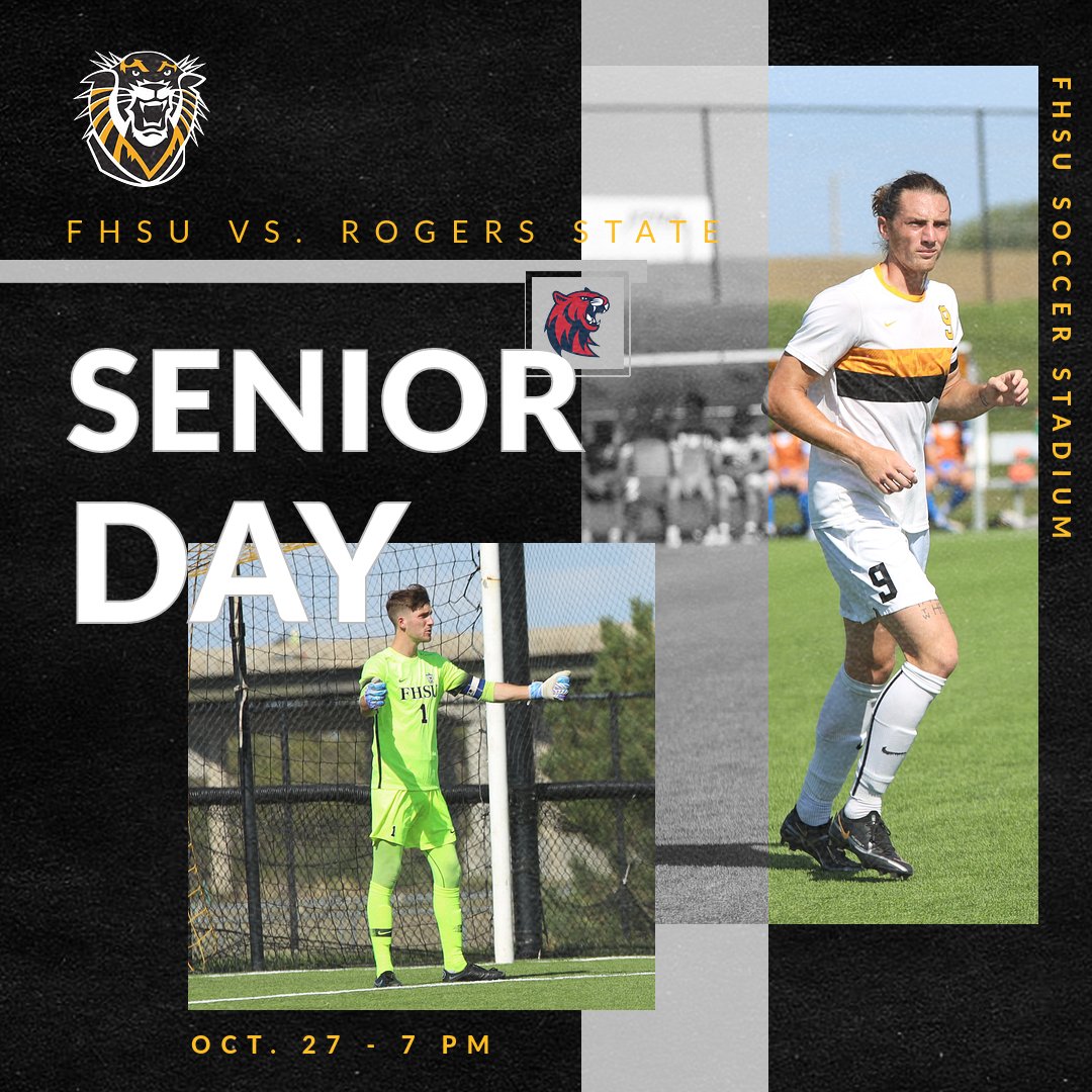 We play our regular season finale tonight against Rogers State at 7 PM. Five seniors will be recognized before the match. Get out to FHSU Soccer Stadium to support your Tigers!

Live coverage - fhsuathletics.com/coverage

#DefendTheFort