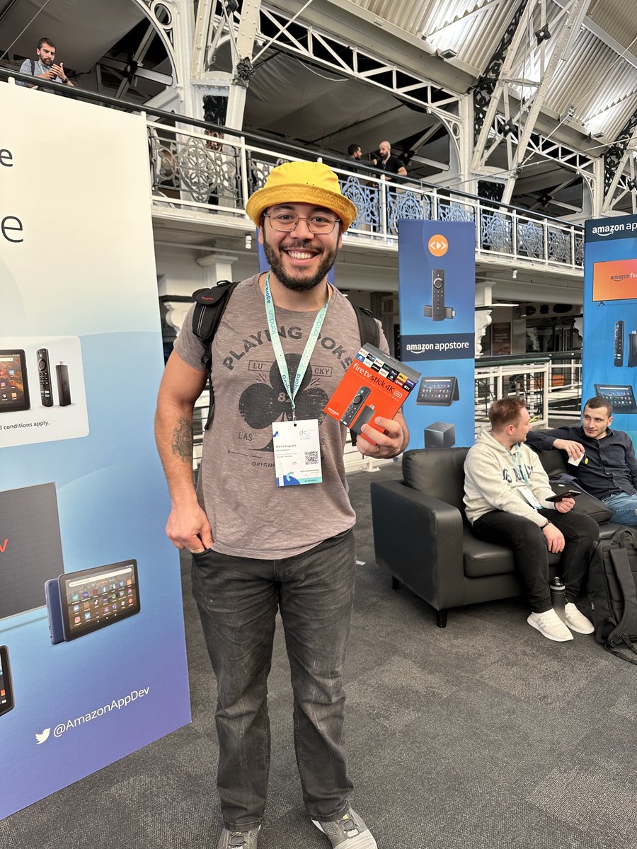AmazonAppDev's tweet photo. 🔥Just dropping some Fire devices at @droidconLondon... Congratulations to our day 1 raffle winners. Be sure to stop by the Amazon Appstore devLounge tomorrow to enter the draw - new set of winners will be selected.😎

@kudziechase @FilipKastrup @gutoomota https://t.co/ymuaRbLH1g
