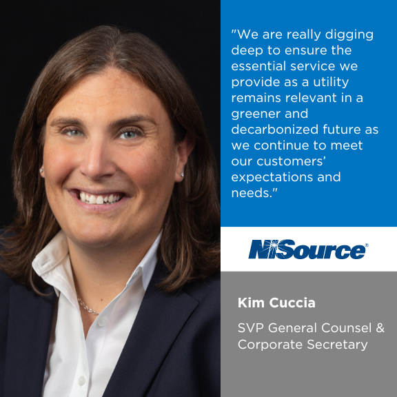 NiSourceInc's tweet photo. Today's #LeadershipLimelight feature is Kim Cuccia, SVP General Counsel and Corporate Secretary. Kim is proud that #NiSource prioritizes our employees, customers, safety and sustainability, and she’s passionate about growing diversity in the legal profession. #womeninleadership https://t.co/2Px4YN9yCm