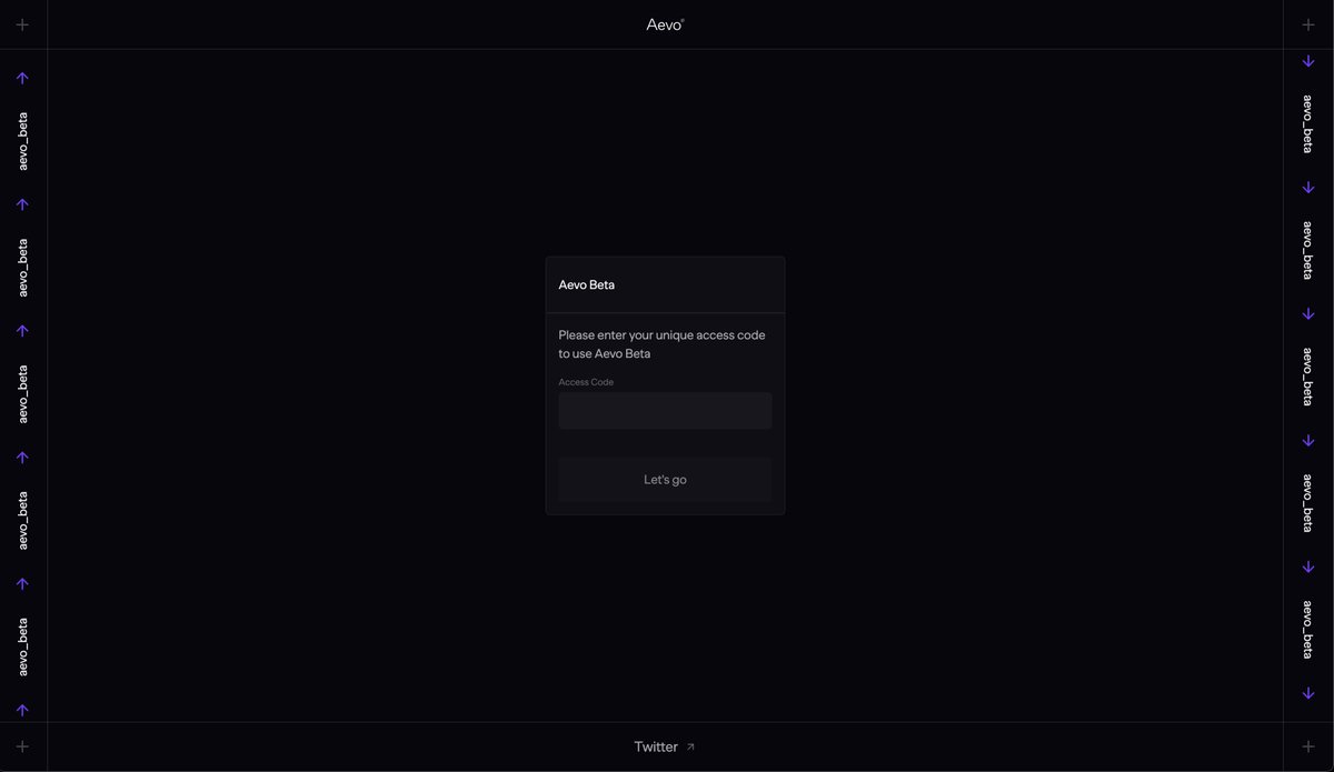 Aevo (@aevoxyz) on Twitter photo 