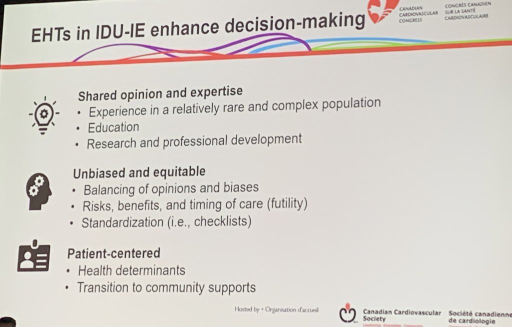 . @CSEchoCa Spotlight session at #CCCongress - addresses the multidisciplinary challenging clinical issue - #Endocarditis in patients who inject IV drugs - with an excellent multidisciplinary team - @ramer_sarah @hlpsmh @ChetritMichael. #Advocacy is needed