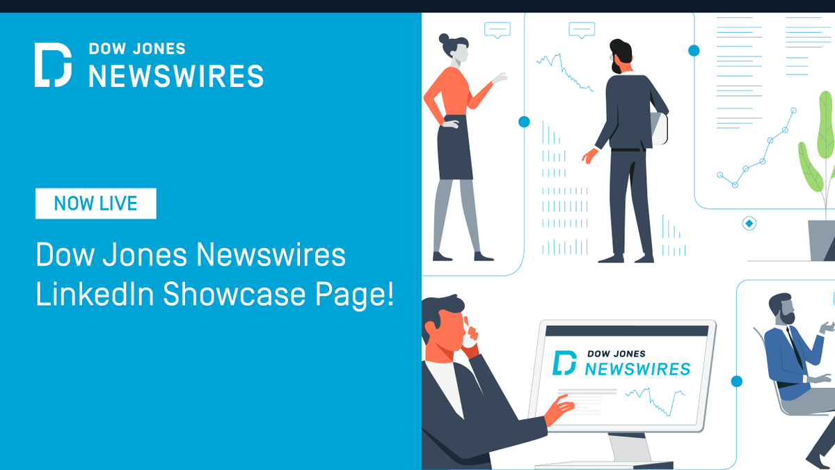 We are excited to announce that we now have a dedicated #DowJonesNewswires Showcase page on LinkedIn! Follow us today: bit.ly/3DmVyUX