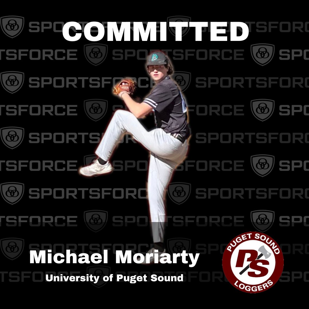 SportsForce Baseball (@sportsforcebb) on Twitter photo Michael Moriarty committed to the University of Puget Sound. Congratulations to you, your family, and all of the coaches who supported you along the way. Well done Michael! <a href="/Mike_Mo2023/">Michael Moriarty</a> <a href="/PS_baseball/">Puget Sound Baseball</a> <a href="/CoachSug/">Coach Sug</a> Michael Moriarty committed to the University of Puget Sound. Congratulations to you, your family, and all of the coaches who supported you along the way. Well done Michael! <a href="/Mike_Mo2023/">Michael Moriarty</a> <a href="/PS_baseball/">Puget Sound Baseball</a> <a href="/CoachSug/">Coach Sug</a>