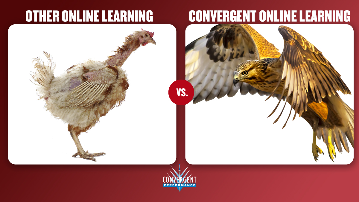 ErrorBites's tweet image. Don’t let economic worries make a chicken out of you.
Keep flying high and fast with Convergent’s low-cost, high-impact, talons-out, online learning. 
convergentperformance.com/elearning
#humanfactorstraining #humanfactors #leadership #professionalism
