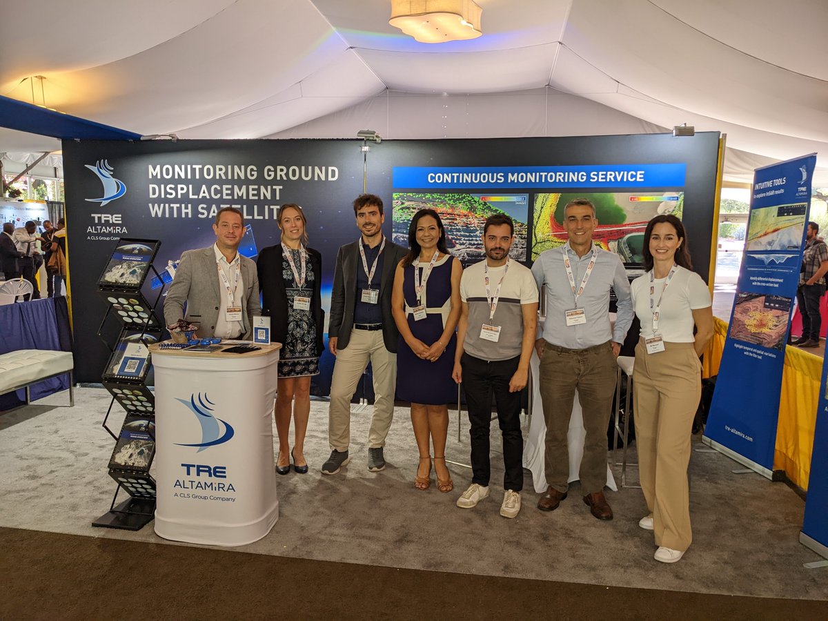 TRE_ALTAMIRA's tweet photo. What a fun and productive week at #SlopeStability2022! Thank you to everyone who stopped by our booth and took the time to explore the role of #satellite #InSAR in #slope performance #monitoring.

See you at Slope Stability 2024! 
@IDS_GeoRadar #SAR #mining #slopemonitoring https://t.co/r6YKMAjhIW