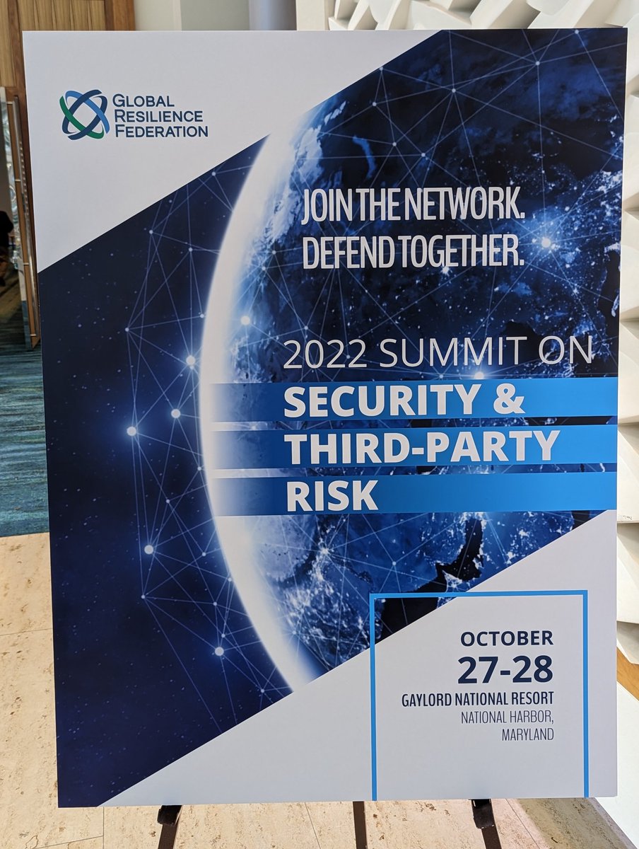 brysonbort's tweet photo. Speaking at #GRFSummit at 3 on how to benchmark your security. Come say hi! https://t.co/MXlbSLULtm