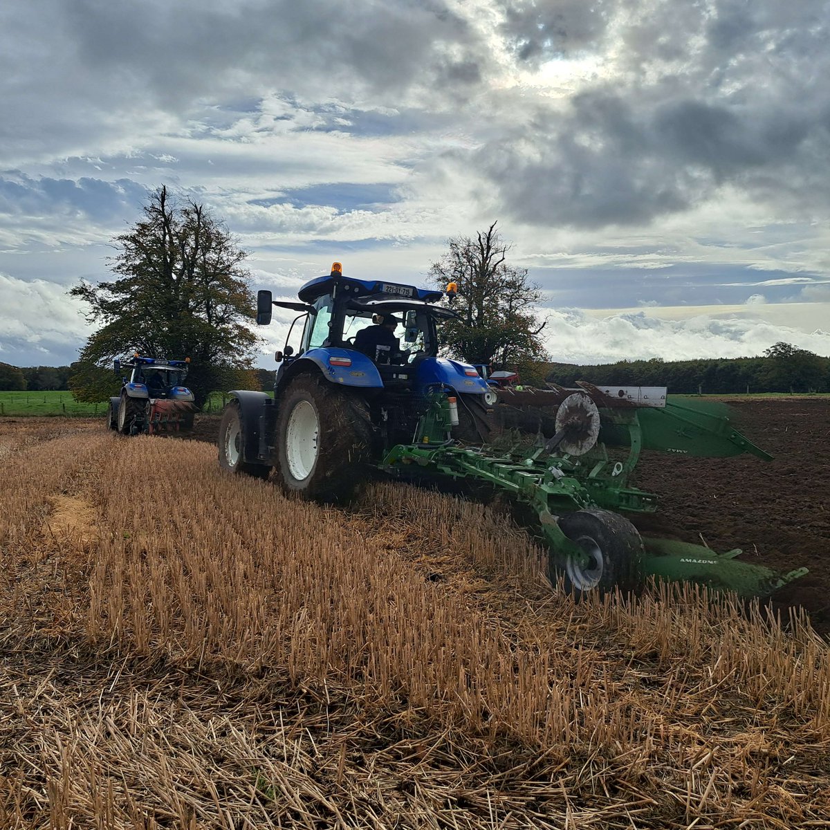 This week we've had our level 5 students, and our level 6 crops and machinery students doing fantastic work ploughing and sowing winter barley! They planted Valerie winter barley, sowed at 140kg/ha. We also must thank @Farmhandltd for the use of their 5 furrow Cayros plough💪