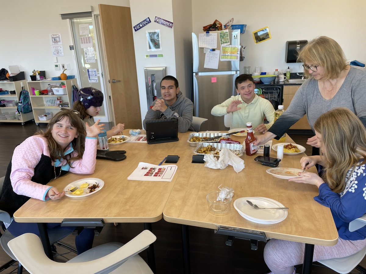 Truly farm to table! Making hash browns with the potatoes we dug up last week. <a href="/FCCPS/">Falls Church City Public Schools</a> <a href="/mehms/">Mary Ellen Henderson Middle School</a> <a href="/MeridianMstangs/">Meridian High School</a> <a href="/LynnLunger/">Lynn Lunger</a>