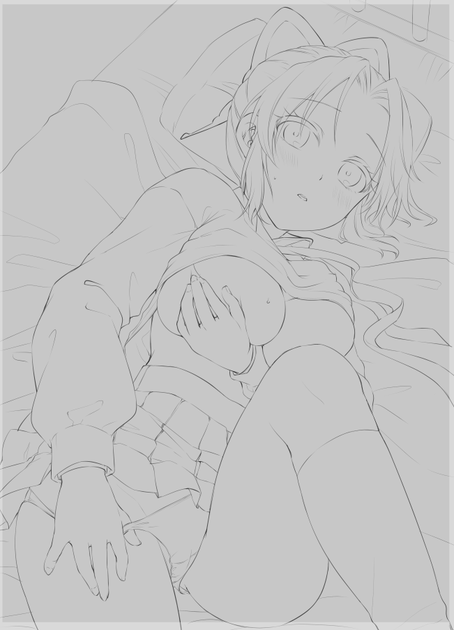 線画らしきものができたので週末塗ります^ω^ 