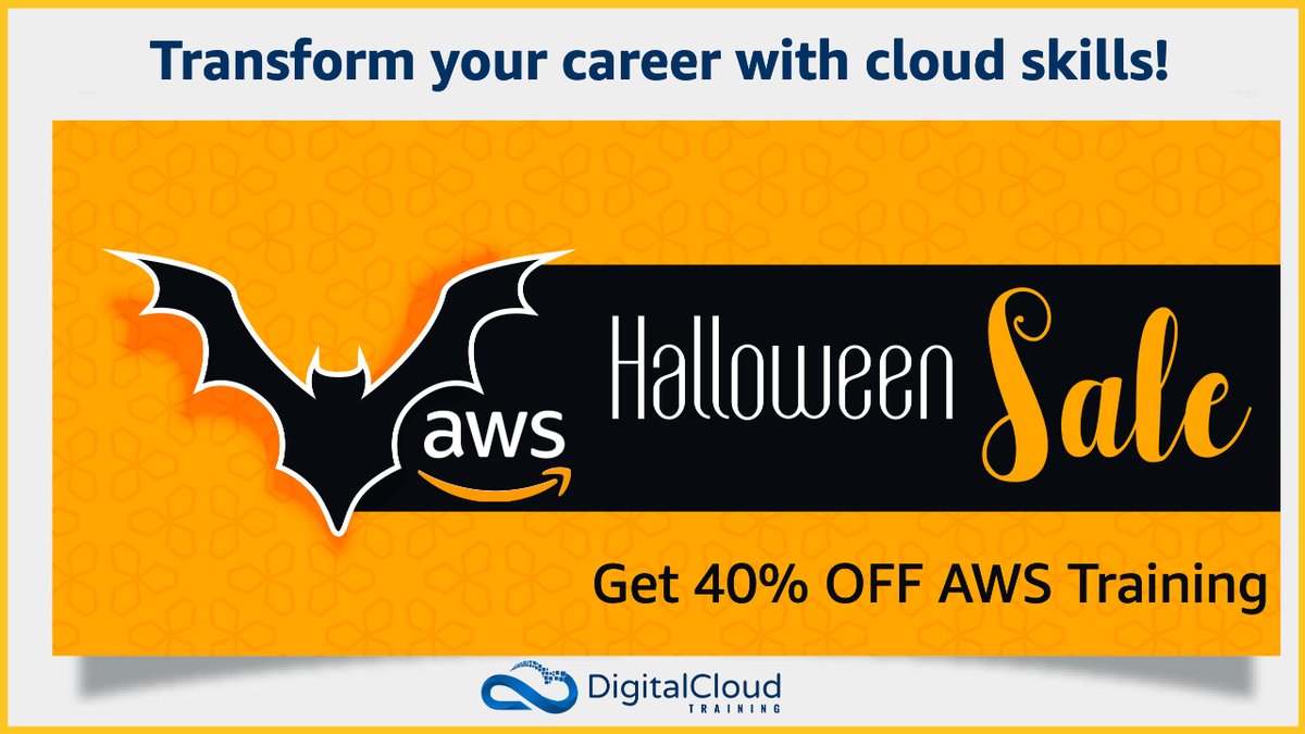 nealkdavis's tweet image. Build the cloud skills you'll need to unlock career opportunities. For a limited time only, you get to save 40% on our popular #AWS training! No Tricks, just Treats!
digitalcloud.training/aws-halloween-…
Offer expires on November 01, 2022
#awscertified