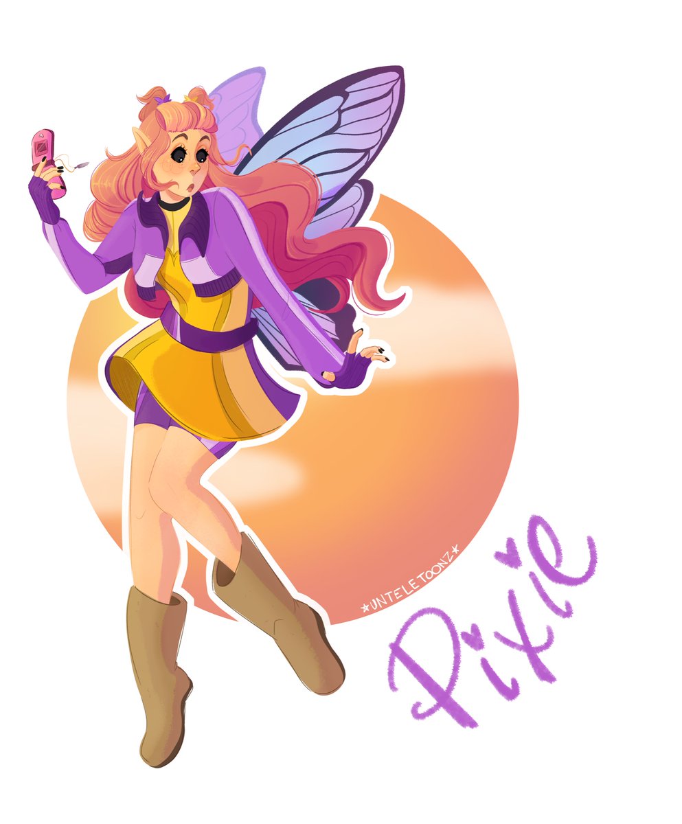 unteletoonz's tweet photo. this was so much fun!! i love love love pixie 💖 here’s my redesign! https://t.co/mSGqpOUqR8