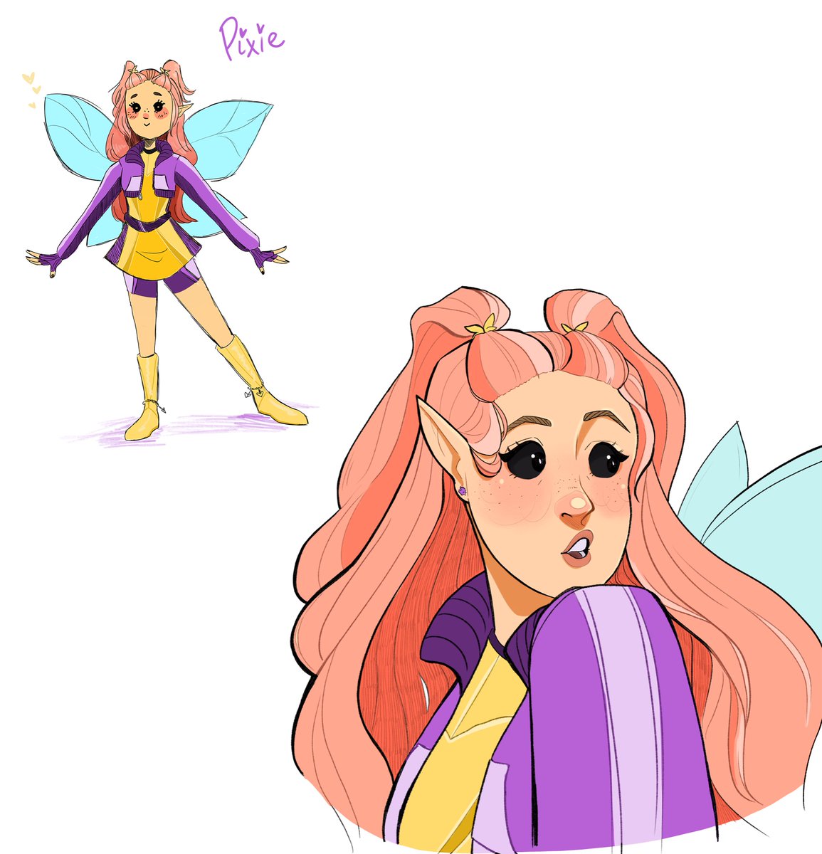 unteletoonz's tweet photo. this was so much fun!! i love love love pixie 💖 here’s my redesign! https://t.co/mSGqpOUqR8