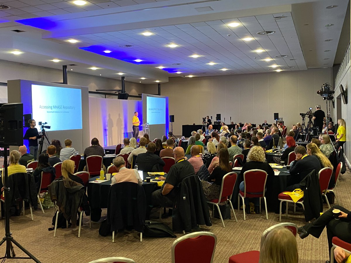 nicemediauk's tweet photo. It's a wrap for us at the #MHASE2022 #NHS National Conference at Milton Keynes. Exciting to have produced this multimedia extravaganza with presentations, workshops videos and a play presented live and live streamed for remote attendees. Our thanks to all involved. https://t.co/yqLY0MnhA4