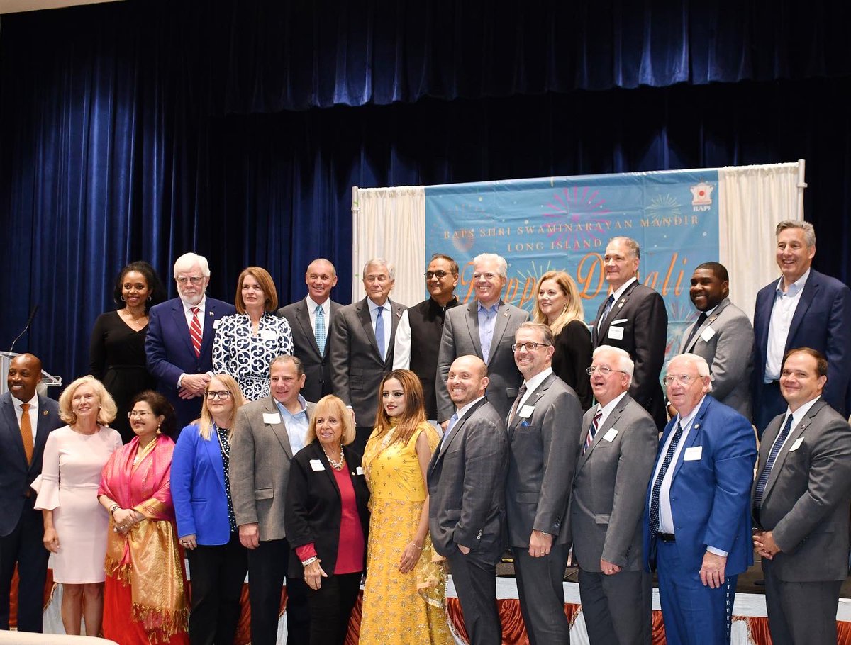 RepGarbarino's tweet photo. Wonderful to celebrate the Festival of Lights at BAPS Shri Swaminarayan Mandir in Melville. I hope all the members of our #NY02 community who celebrate had a happy and safe Diwali. https://t.co/v0FLEv50bm