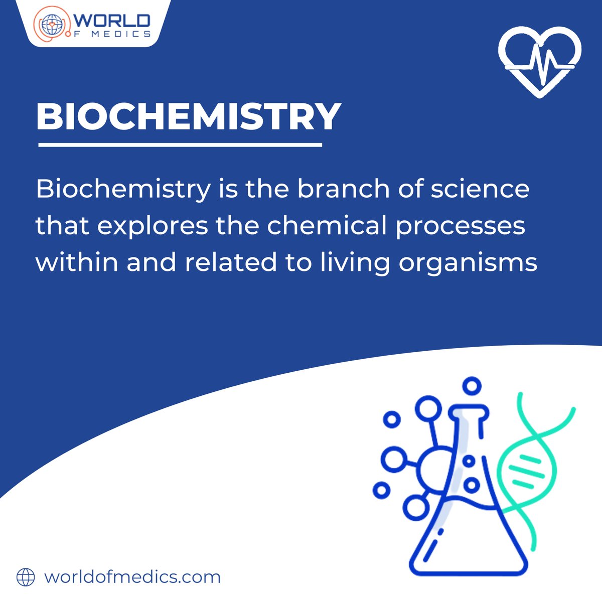 Biochemistry is the study of chemical processes within living organisms and the study of metabolites.
We cover biochemistry in our educational content so be sure to follow for more medical education.

#WorldofMedics #MedicalTutorials #HumanBody #Doctor #Medic #Nurse