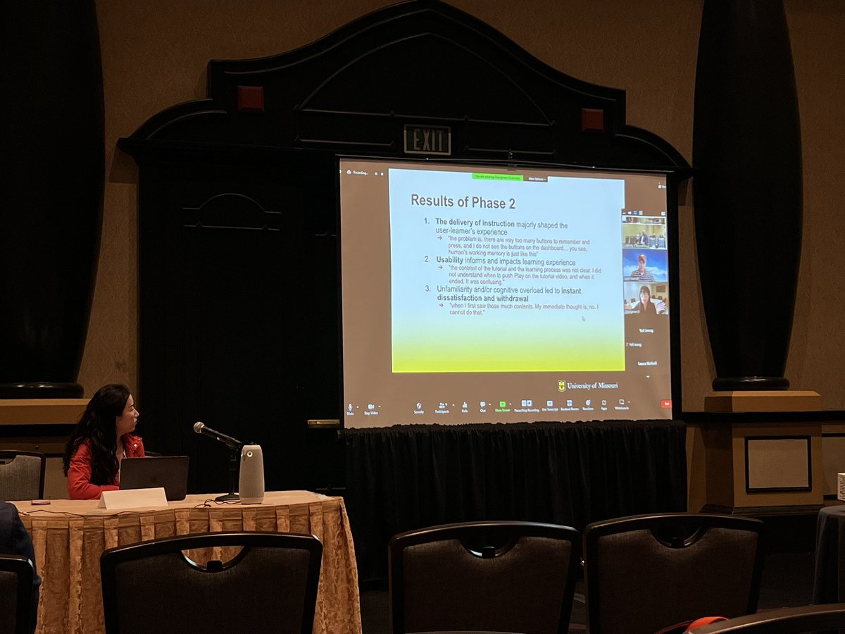 MizzouTell's tweet photo. TELL members presenting at AECT2022. @MizzouSISLT @iSchoolMU @MizzouEducation https://t.co/m3xBrKUWDm