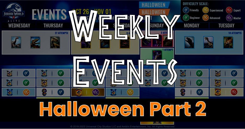 This week is the first chance we'll get to dart the new scorpion. Check out this week's events and don't forget to claim your free in game HC as well! 

gamepress.gg/jurassicworlda…