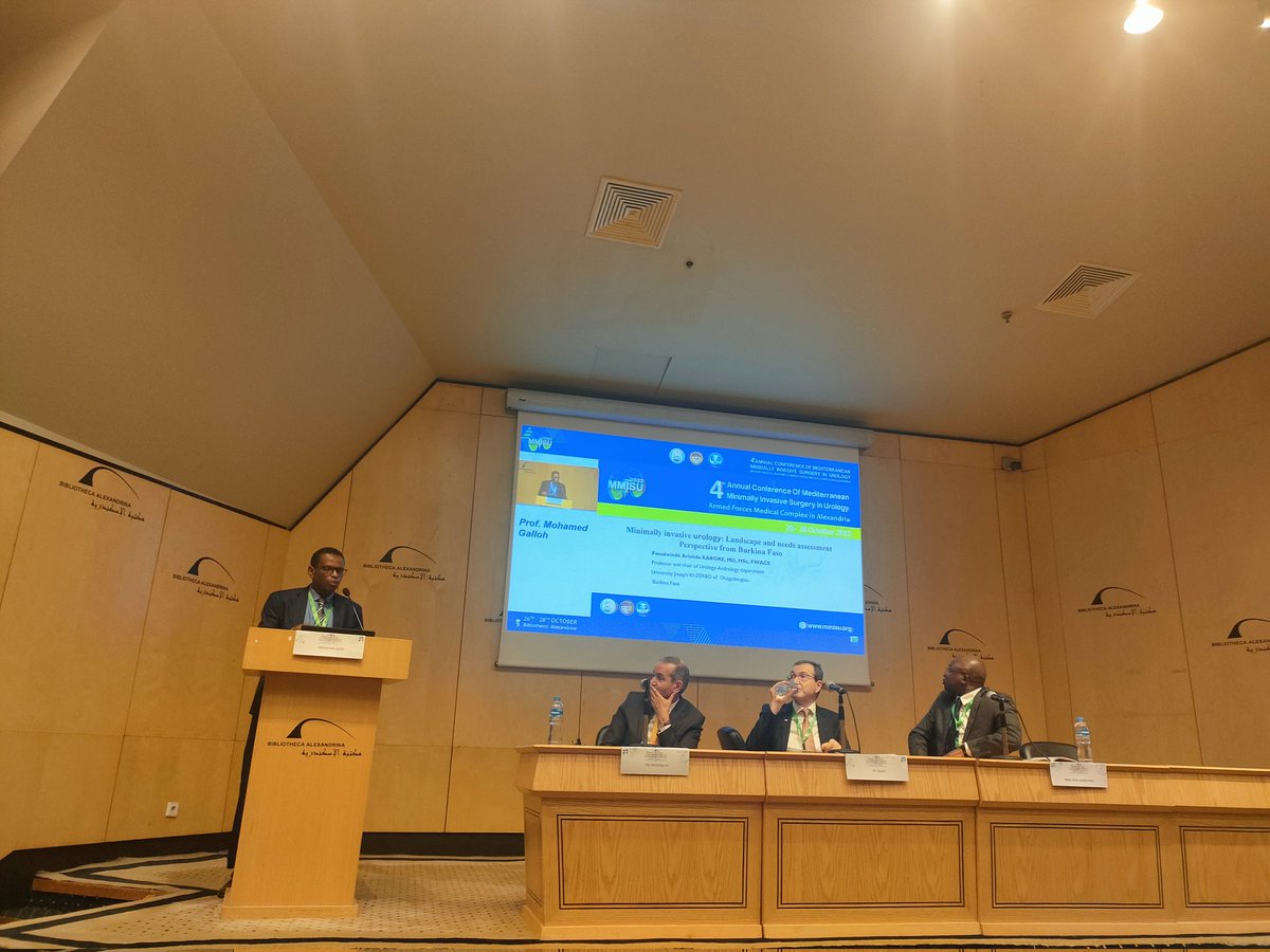 MMISU_meeting's tweet photo. Minimally invasive urology: Landscape and needs assessment Perspective from Burkina Faso @AlyAbdelKarim1 @AliSerdarGozen Aristide Kabore, Papa Ahmed Fall, Mohamed Jalloh @eauesut @uroweb #MMISU22 https://t.co/RkDYhiaIbP