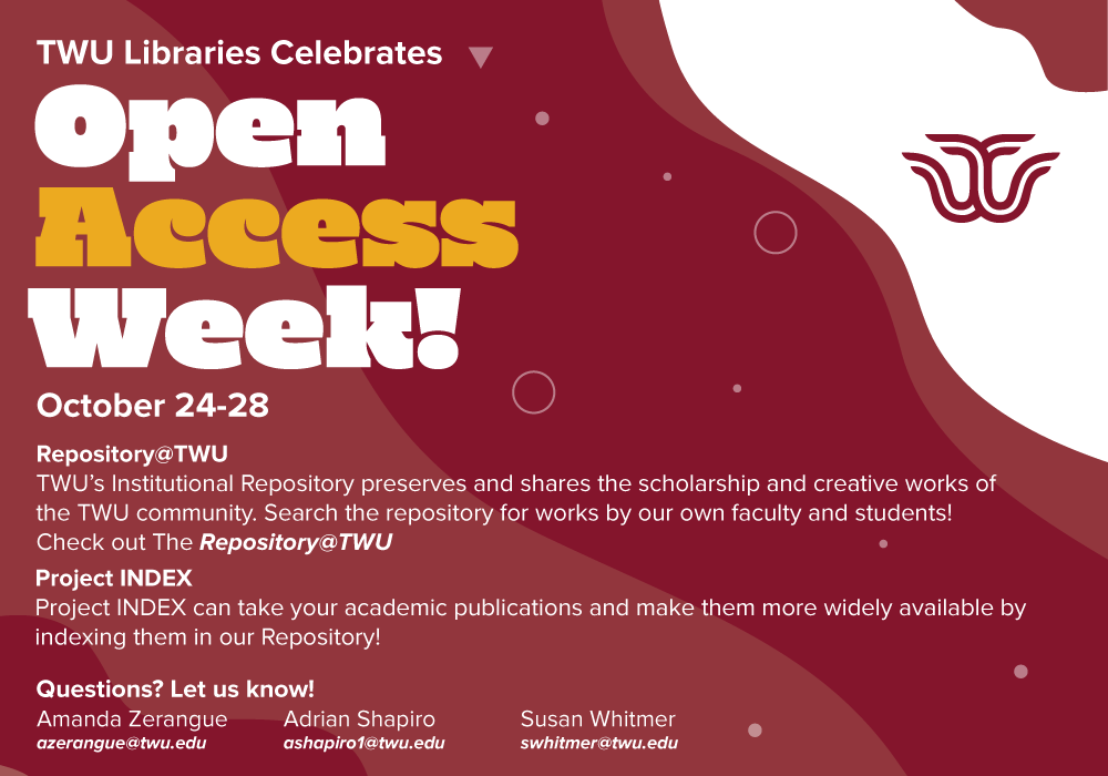 Texas Woman’s University Libraries tweet media