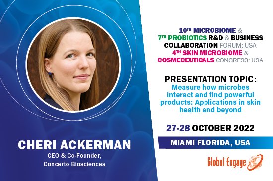 HAPPENING NOW: Concerto Biosciences CEO @cheri_ackerman presents how we discovered Ensemble No.2, a new microbial treatment for eczema—and why we owe it to eczema patients to make skin microbiome research comprehensive and rigorous. See you there!