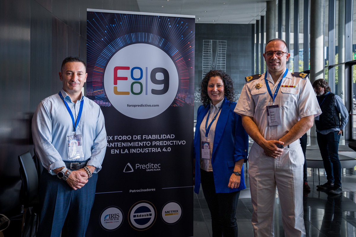preditecirm's tweet photo. Segundo día del IX Foro de Fiabilidad y Mantenimiento Predictivo en la industria 4.0 🎓👥🏭 Gracias a nuestros ponentes Francisco Lamas de la @Armada_esp y Eduardo García de @FordSpain y a todos los que habéis venido a vernos 😊👏🏼 ha sido un gusto recibiros!!! #9foro #industria40 https://t.co/o2FqZ23C4b