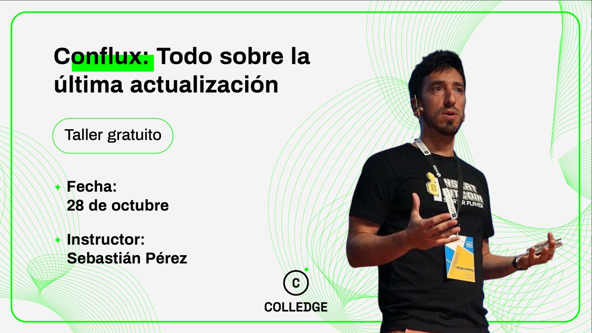 SomosColledge's tweet photo. ¡MAÑANA!📢 No te pierdas este taller gratuito donde podrás aprender todo sobre el nuevo hard fork de @Conflux_LATAM - @Conflux_Network y como aprovechar los beneficios de su última actualización.

Regístrate aquí➡️https://t.co/ZzlVT7uDD4 https://t.co/sBf1FOo1Db