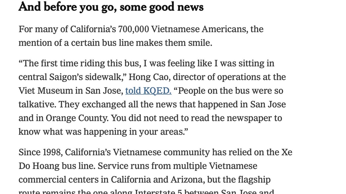 Thanks <a href="/nytimes/">The New York Times</a> for reposting my #banhmi bus story for <a href="/KQED/">KQED</a>
