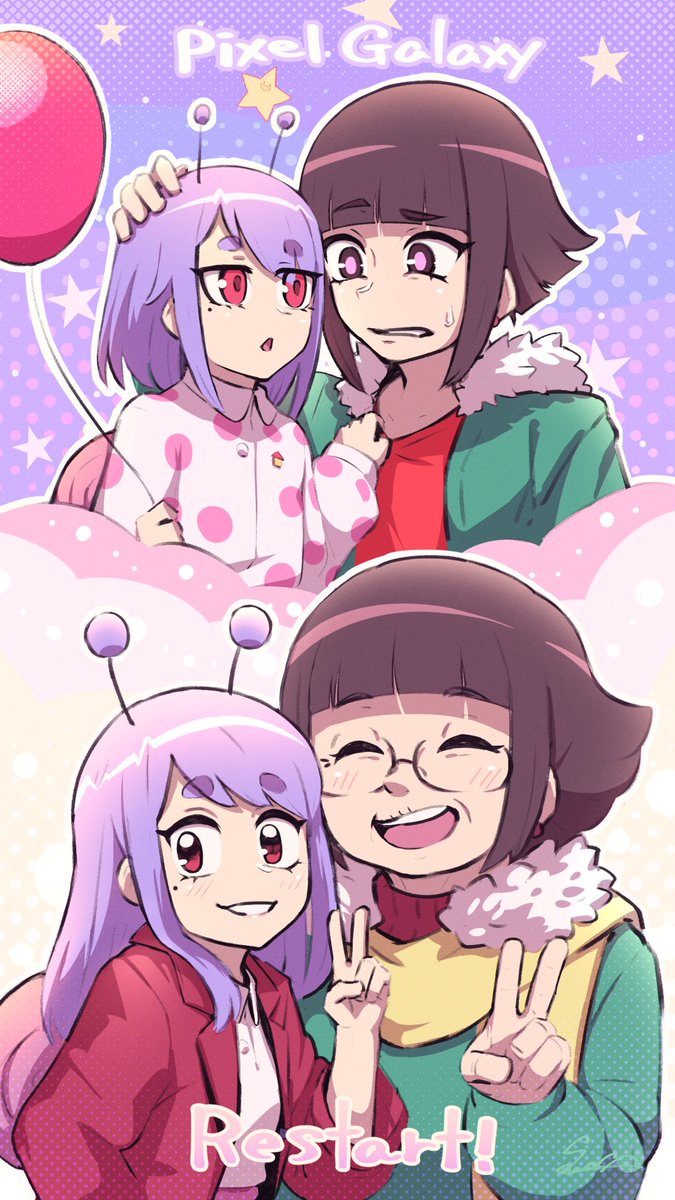 sawasa🎨お仕事受付中 on Twitter "Snail's House Pixel Galaxy & Restart! MV fanart☆ snailshouse 