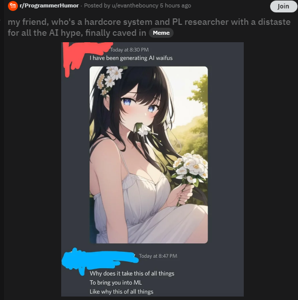 WaifAIs's tweet photo. Nobody can resist the waifus. https://t.co/eIKtbeH86V