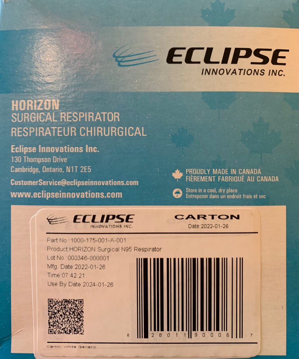 nb_covid_info's tweet photo. 😷 #MaskClub good news alert! 😷 

So I got some new masks from @DonateMask. SO thrilled to discover that Canadian-made disposable surgical respirator Horizon by Eclipse (size small) fits my kids!! Fits 6 and 8 year olds. This is awesome news as FloMask doesn’t fit 8. https://t.co/B9ddN5MqXR