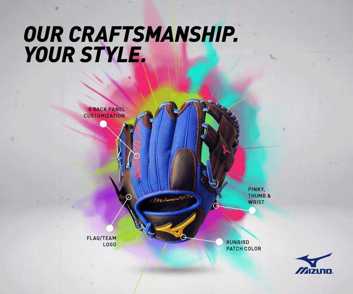prepbaseball's tweet photo. A Mizuno custom glove makes the perfect holiday gift. Order by 10/31 for holiday orders. Show us your unique styles. ๐จ @MizunoBsballNA
#MizunoCustom #ReachBeyond https://t.co/cFMxq7ATCo