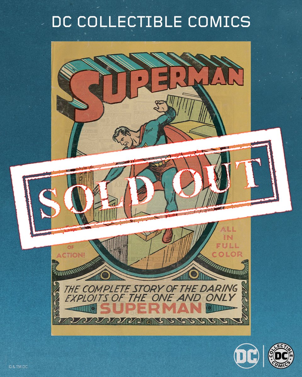 Faster than a speeding bullet, the first DC Collectible Comic is officially SOLD OUT! Did you get your copy? 

Our next drop strikes the DC Comics Marketplace like lightning on Thursday, November 03.

The Age of DC Collectible Comics has only just begun.