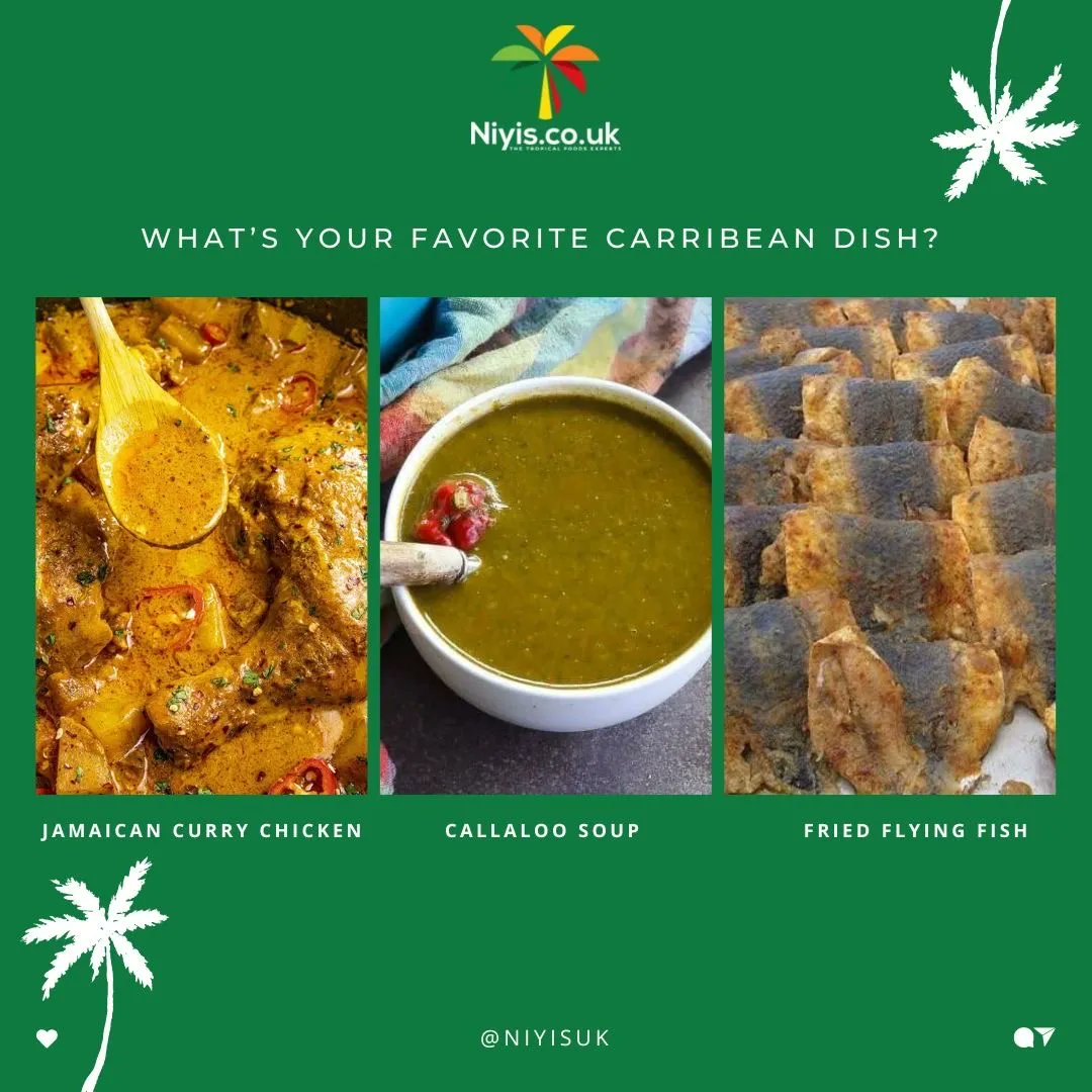 Which one of these will make it as your favorite Carribean dish ? 😍🤗

#chooseniyis #gethealthywithniyis #carribeanfoods #nigerianfoodies #ukfoodies #ukfoodieblogger #blackuk #africanfoodies #homedeliveryavailable #homedeliveryfood #grocerylists
