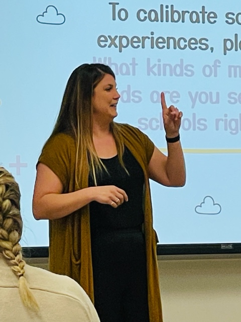 tx_abs's tweet photo. Amanda Real was AMAZING presenting how to support students with significant mental health needs in and out of school!! So thankful she was able to be with us today. 🎉🫶 https://t.co/go6mAJBaTn