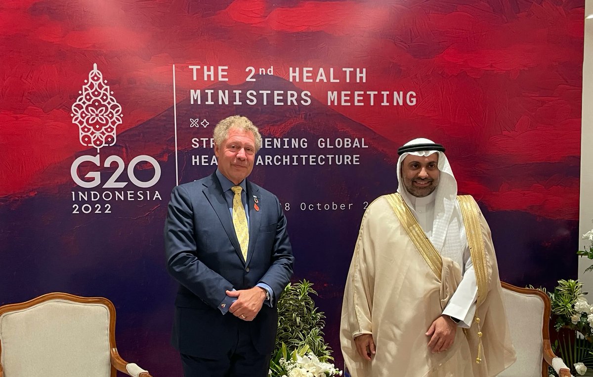 Pleasure to meet with @SaudiMOH’s Fahad bin Abdul-Rahman Aljalajel to discuss Saudi Arabia’s strong support and advocacy for #COVAX, and contributions to @Gavi since 2015. We spoke about how this partnership can adapt to an evolving global health landscape.