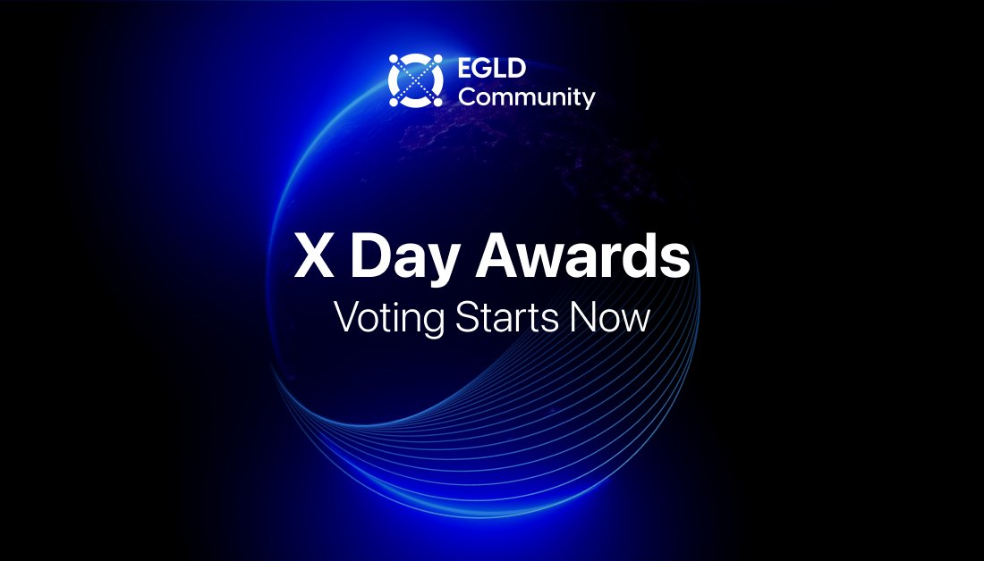 X Day Awards - voting now open!

The Elrond team are hosting the X Day Awards during the X Day conference in Paris. Choose from 8 different awards and vote for your favorite project on <a href="/EGLD_Community/">EGLD Community</a> 🔥

Check out this step-by-step guide on how to vote:
➡️bit.ly/egld-voting