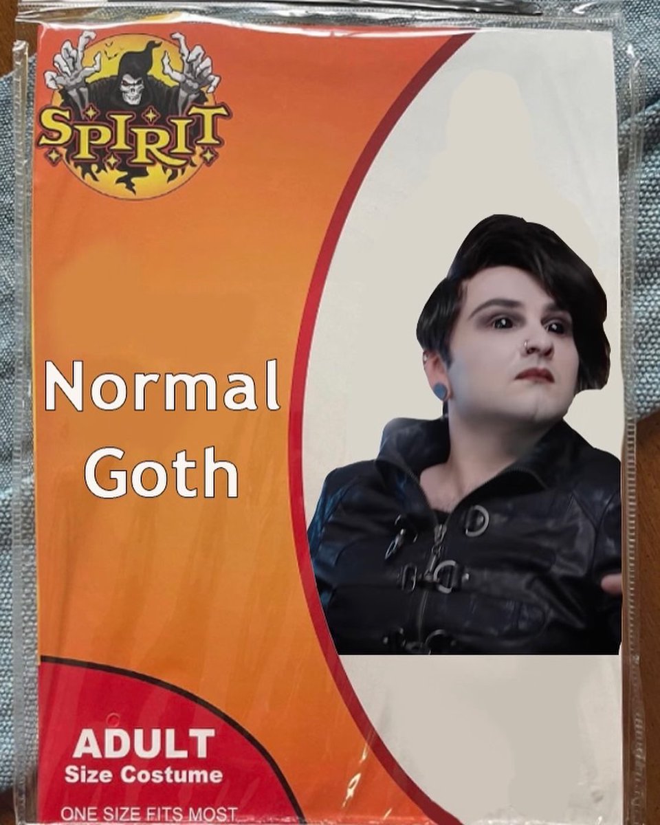 PlsDntDestroyer's tweet photo. Went to Spirit Halloween and this is all they had left🤨 https://t.co/yF3CTXmMl5