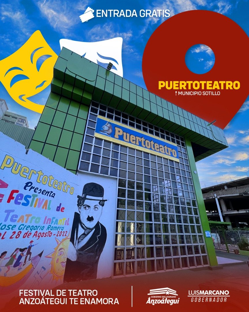 La sede de @puertoteatroanz en #Sotillo ha sido uno de los puntos principales de encuentro para el arte en el Festival de Teatro "Anzoátegui Te Enamora" 🎭.

Piezas teatrales, conciertos de gala y galas dancísticas se presentaron a sala llena en dichos espacios.

¡Te esperamos!