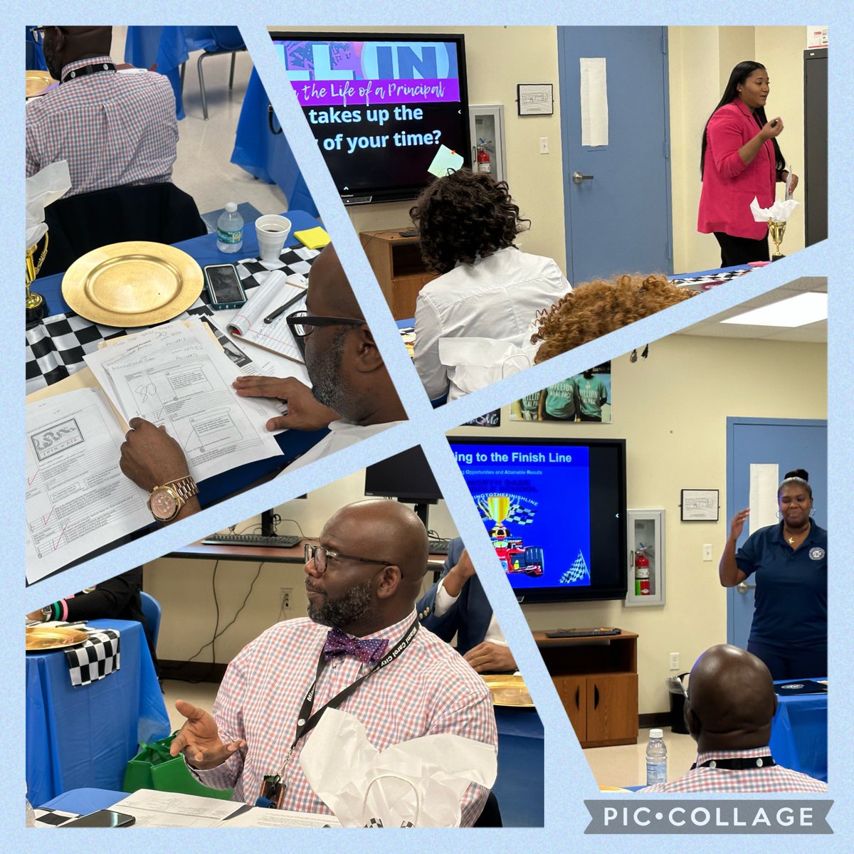 ReadingLady2025's tweet photo. Great opening by ETO and @ndthunderbirds Analyzing and understanding the look fors before classroom visits! @MDCPSDAS @lisagarcia_lisa @MDCPSNorth @trydiggs https://t.co/6iIroZbCIm