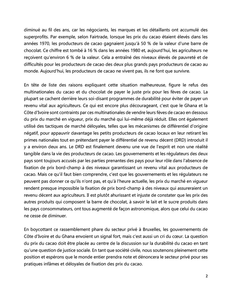EquitableFrance's tweet photo. 2. Les multinationales : derrière leurs programmes de durabilité, elles contournent les régulations visant à ↗️ les revenus des producteurs
#soutenonslesproducteurs
#ouiauprixjuste #deforestationimportee #cacaodurable #deforestation #sustainablecocoa #WCFPM https://t.co/fzNPB5WQGI