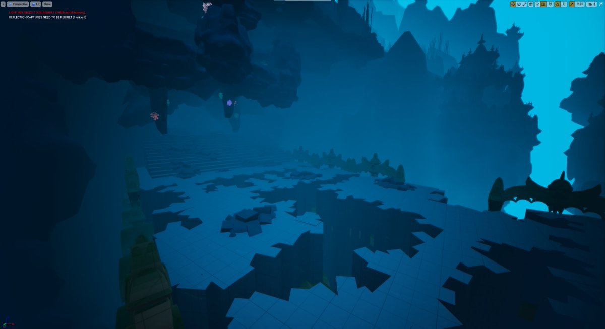My level titled 'The Drowned Palace' for #Blocktober !

Tried pushing for unique silhouettes and underwater depth by utilizing Islamic/Indian inspired architecture and organic shapes like coral.

#Blocktober22 #leveldesign #gamedev #gamedevelopment #UnrealEngine #blockout