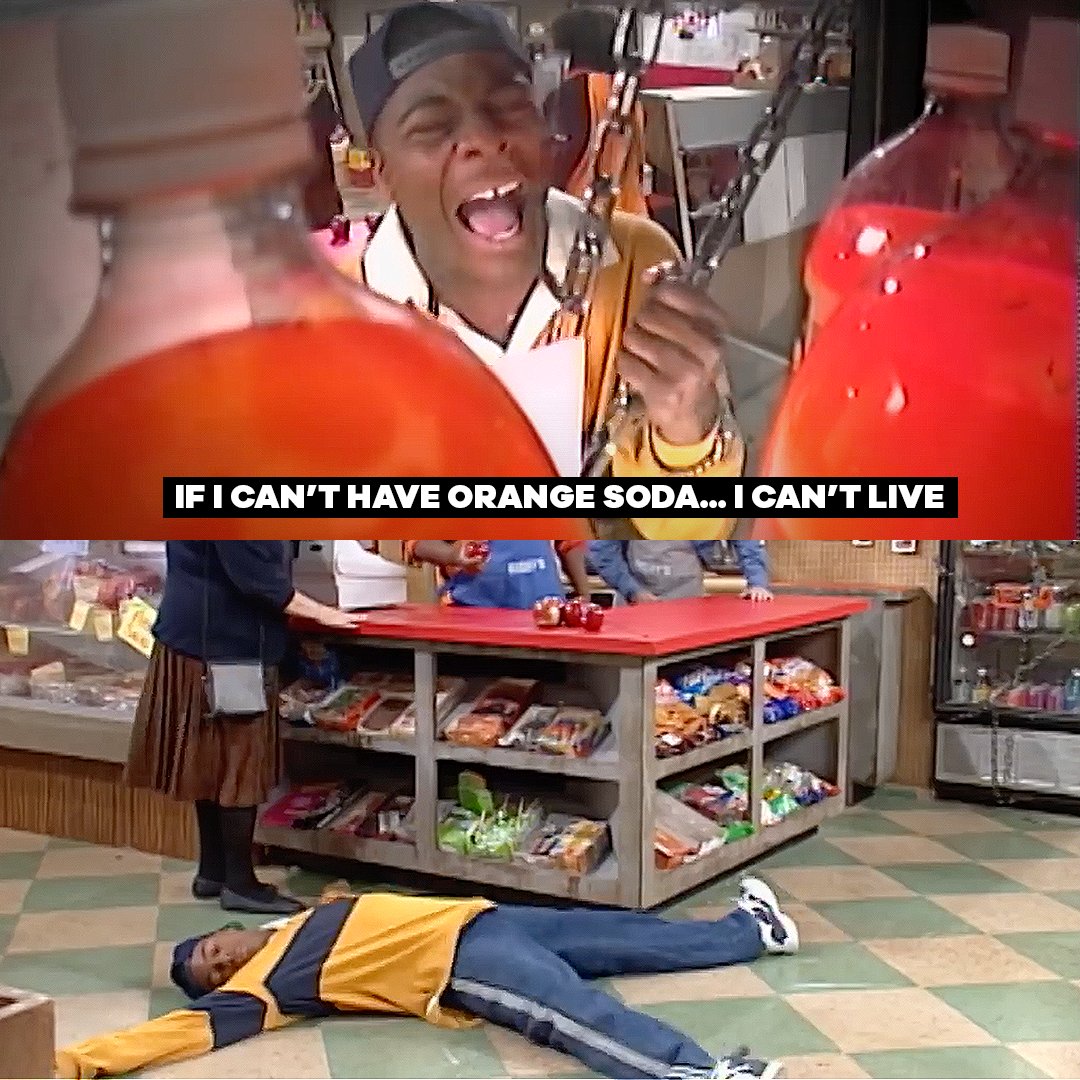 There's no one that loves orange soda as much as Kel does 🧡 Stream the iconic Kenan & Kel on @paramountplusuk now 🙌