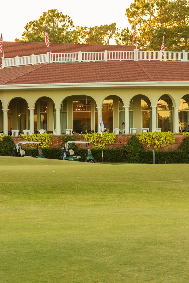 The best part of playing at Pinehurst 2 was my twin and I hitting the green in 2 on 18, blind into the setting sun, and receiving applause from the dining patrons while walking up the 18th fairway.

Unforgettable.

*we both missed the birdies but had tap in pars