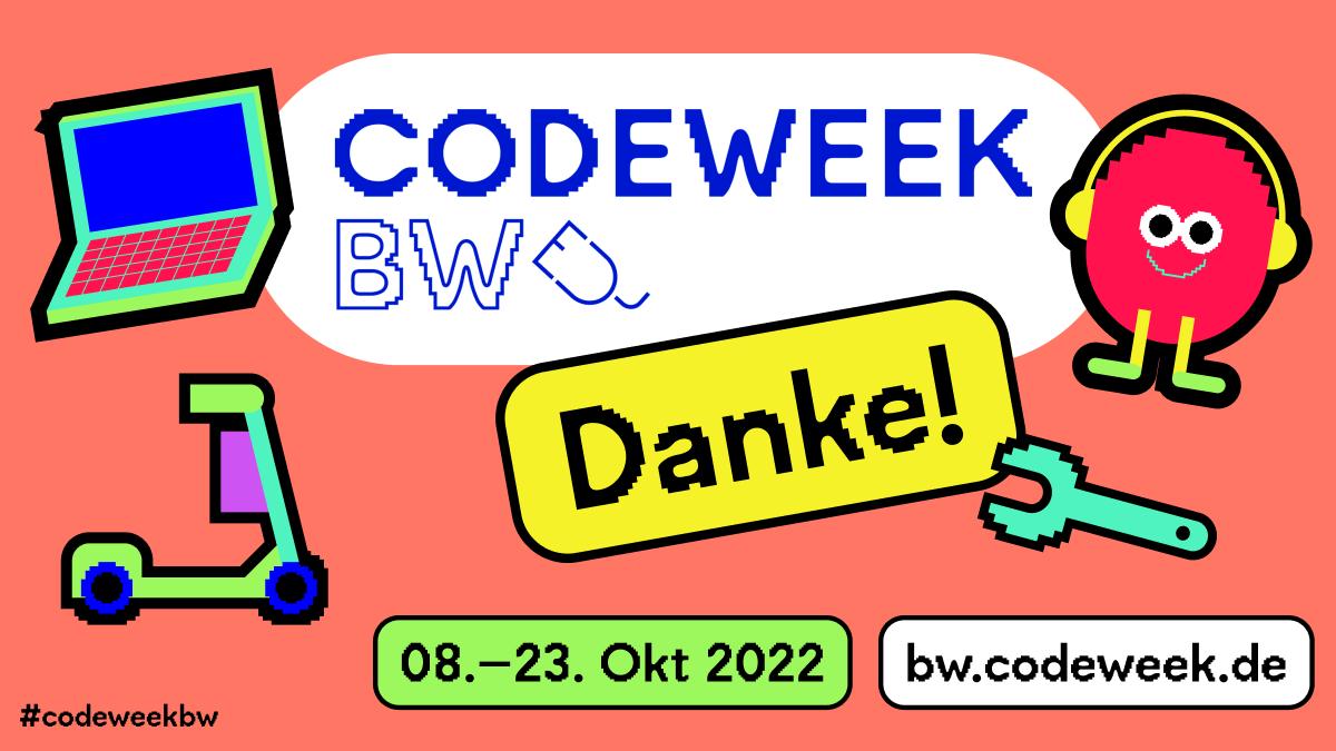 TINKERTANK (@tinkertank_de) on Twitter photo Wow - was für eine großartige #codeweek Baden-Württemberg 2022 das war! Wir sind absolut geflasht vom Engagement der über 60 Initiativen, Unternehmen & Einzelpersonen, die 180 #coding & #making Workshops für über 2.000 Teilnehmende angeboten haben!🤩 <a href="/CodeWeekGermany/">Code Week Germany</a> #codeweekbw Wow - was für eine großartige #codeweek Baden-Württemberg 2022 das war! Wir sind absolut geflasht vom Engagement der über 60 Initiativen, Unternehmen & Einzelpersonen, die 180 #coding & #making Workshops für über 2.000 Teilnehmende angeboten haben!🤩 <a href="/CodeWeekGermany/">Code Week Germany</a> #codeweekbw